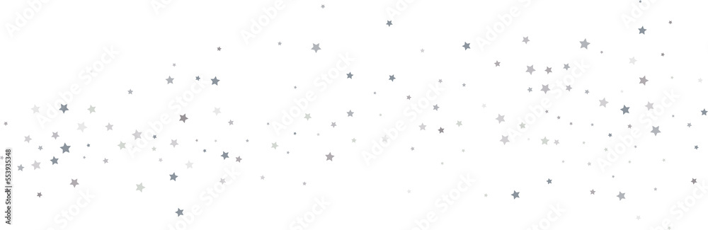 Obraz premium Silver gold stars confetti.