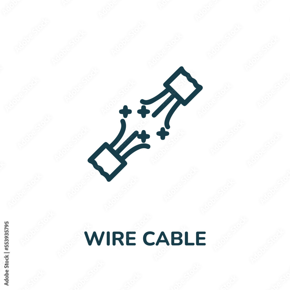wire cable icon vector. electric cable icon vector symbol illustration. modern simple vector icon for your design. wire icon vector wire cable icon vector. electric cable icon vector symbol illustration. modern simple vector icon for your design. wire icon vector
