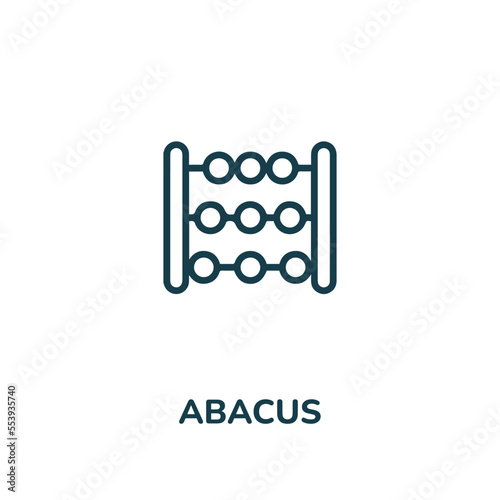 abacus icon vector. wooden icon vector symbol illustration. modern simple vector icon for your design. abacus icon vector	