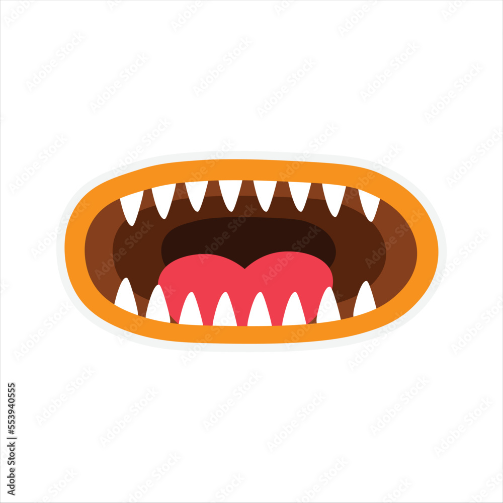Cute Mouth Monsters Sticker