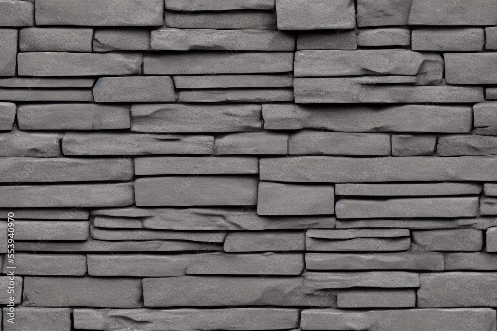 Real grey stone wall texture