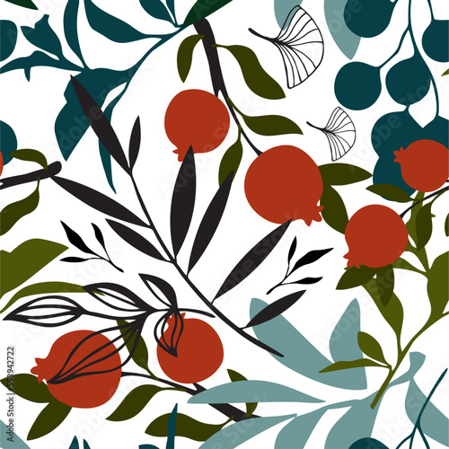 seamless pattern with berries