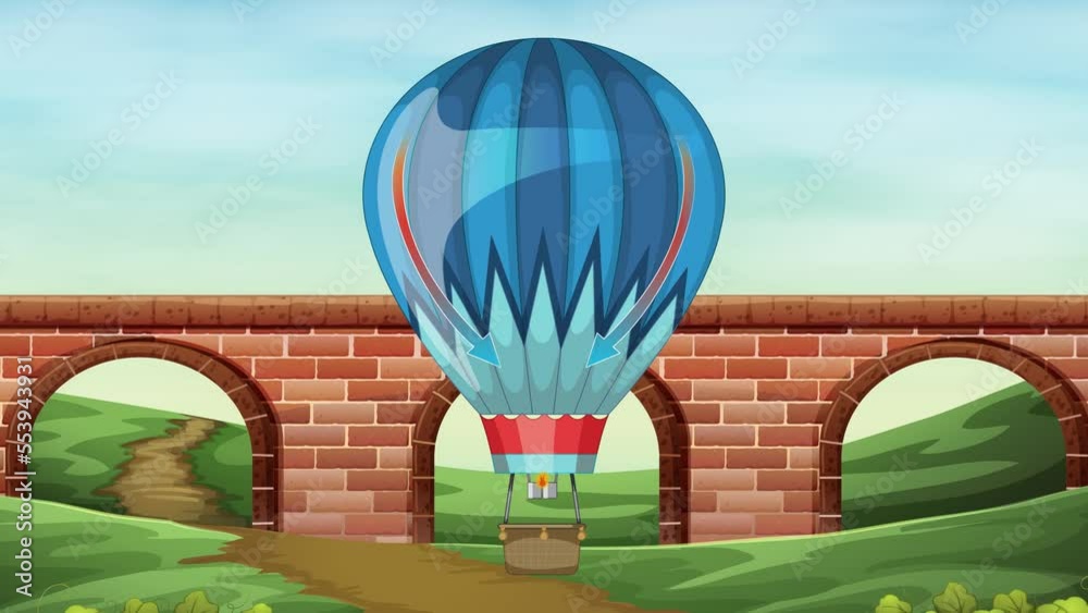 Demonstrating how convection currents form in a hot air balloon causing