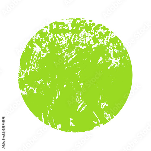 Kreis in grün mit grunge Farbe photo