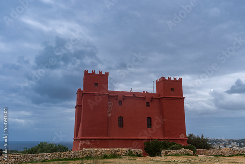 The red tower from Malta also known as St Agatha’s Tower, was built in 1649 by the knights of saint John.