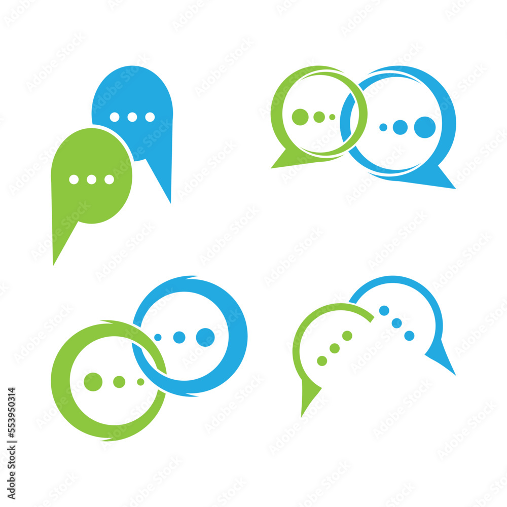 Speech bubble. Vector logo design. Business concept icon. Speech bubble. Vector logo design. Business concept icon.