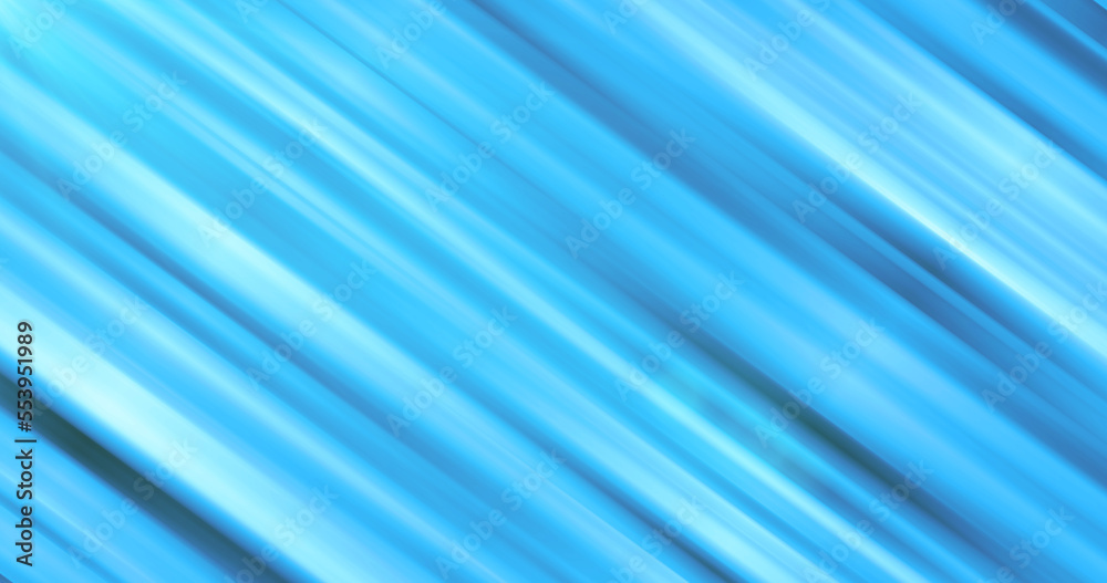 Abstract background of diagonal blue iridescent sticks lines stripes of bright shiny glowing beautiful
