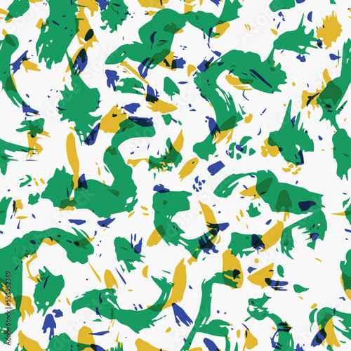 Colorful abstract hand drawn seamless pattern