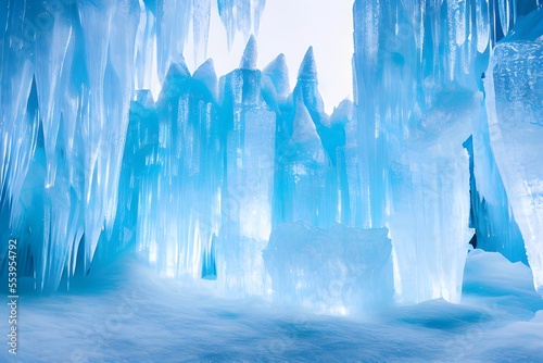 幻想的な氷柱　with generative ai © CrioStudio