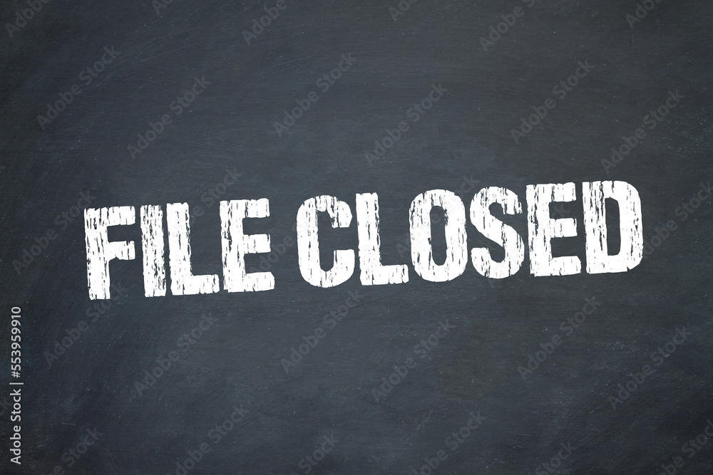 Obraz premium File closed 
