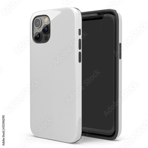 3d illustration - blank phone case