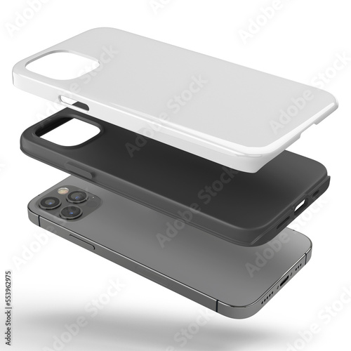 3d illustration - blank phone case