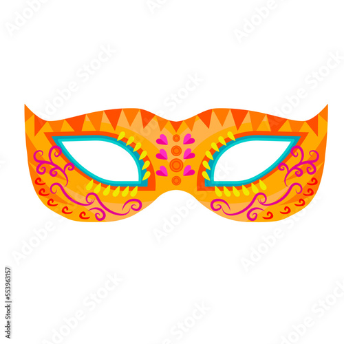 Multicolored fun carnival mask