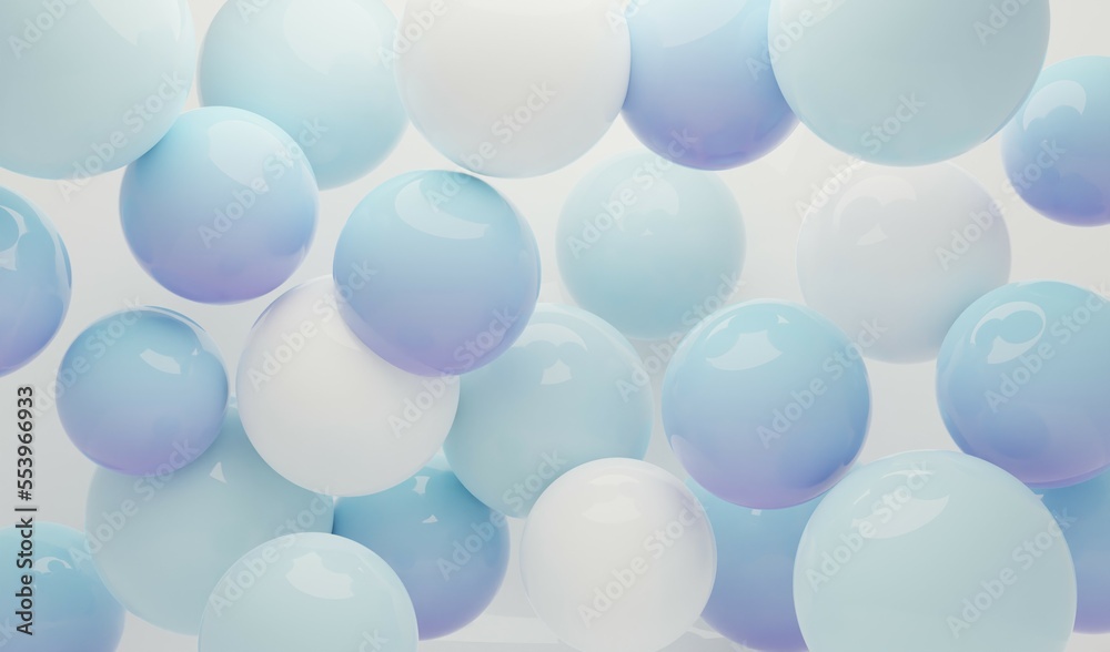 Blue Balloons with white background Blue Balloons with white background