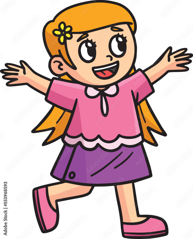 Earth Day Happy Girl Cartoon Colored Clipart Earth Day Happy Girl Cartoon Colored Clipart