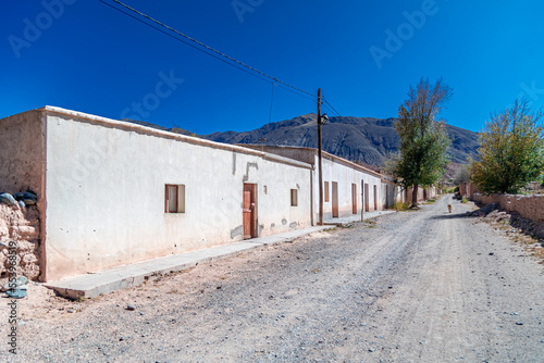 the village of La Poma in Argentina In the Andes of South America