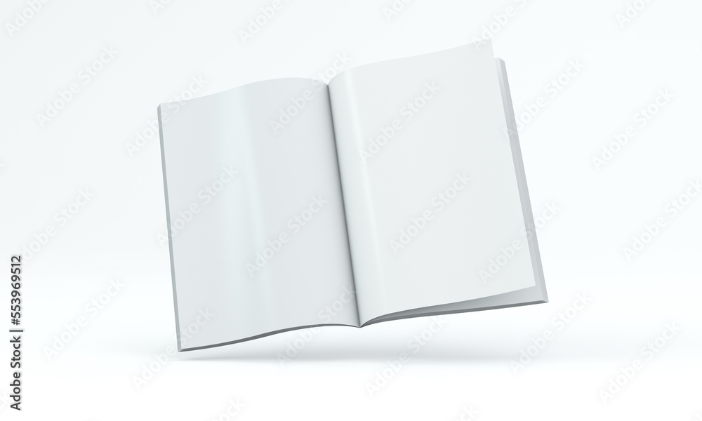 A4 Floating Magazine Stock Illustration | Adobe Stock
