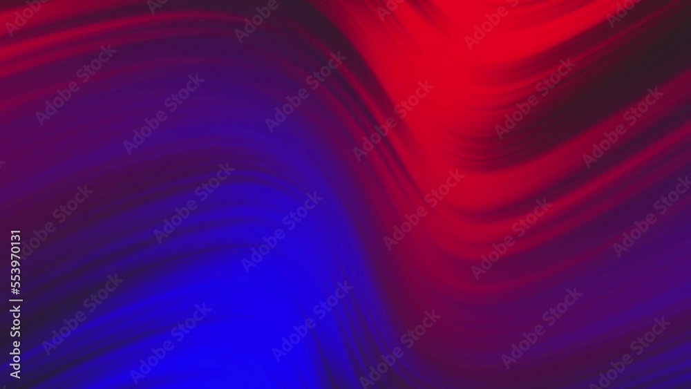 Abstract colorful wavy background in red and blue colors. Modern colorful wallpaper. 3d rendering.