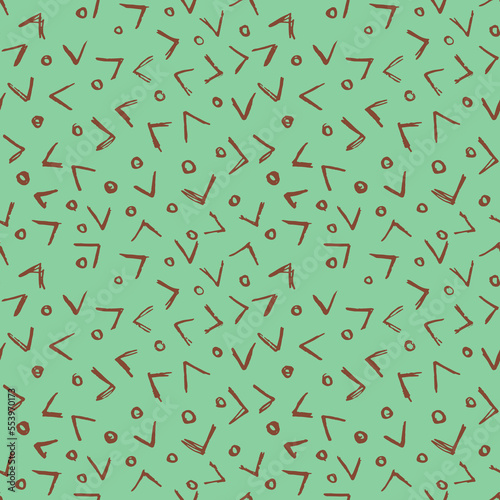 Vector Seamless Hand Drawn Scribble Pattern. Minimal Artistic Sketch Endless Print.