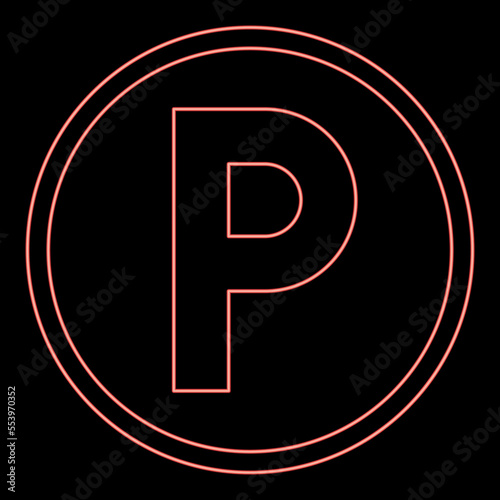 Neon cleaning with the use of gasoline pure alcohol hydrocarbon chlorine ethylene monochlorotrichloromethane Clothes care symbols Washing concept Laundry sign red color vector illustration image flat 