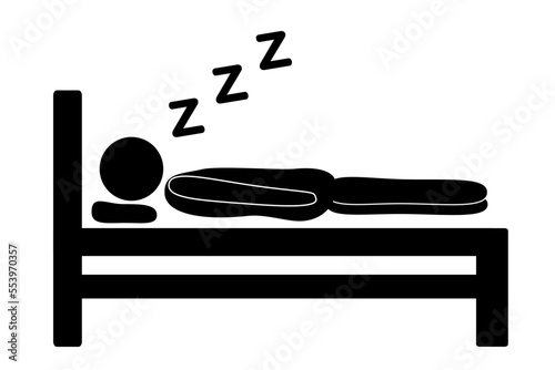 睡眠、眠り、ライフスタイル、健康を表すアイコン
