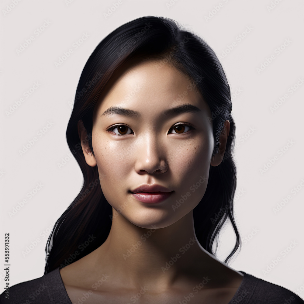 Pretty asian woman