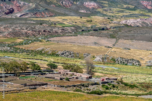 The mountain village of La Poma in the Argentine Andes photo