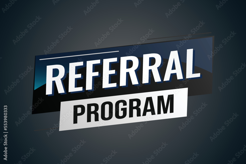 referral program word concept vector illustration with lines modern futuristic 3d style for landing page template ui web mobile app poster banner flyer background gift card coupon label wallpaper referral program word concept vector illustration with lines modern futuristic 3d style for landing page template ui web mobile app poster banner flyer background gift card coupon label wallpaper