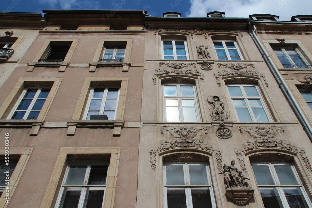 old flat buildings in nancy (france) 