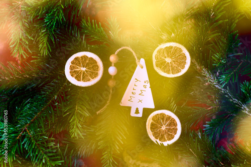 Obraz na plátně Merry Christmas - Weihnachten, Weihnachtsgrüsse
