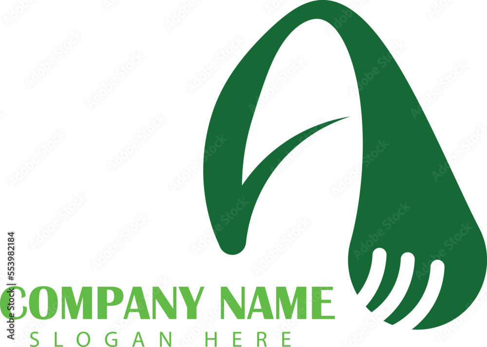 Fototapeta premium Nature Leaf Green Logo Design