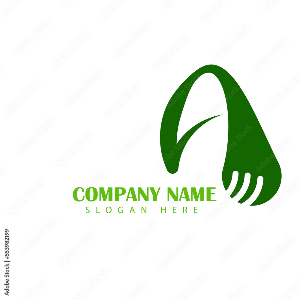 Fototapeta premium Nature Leaf Green Logo Design