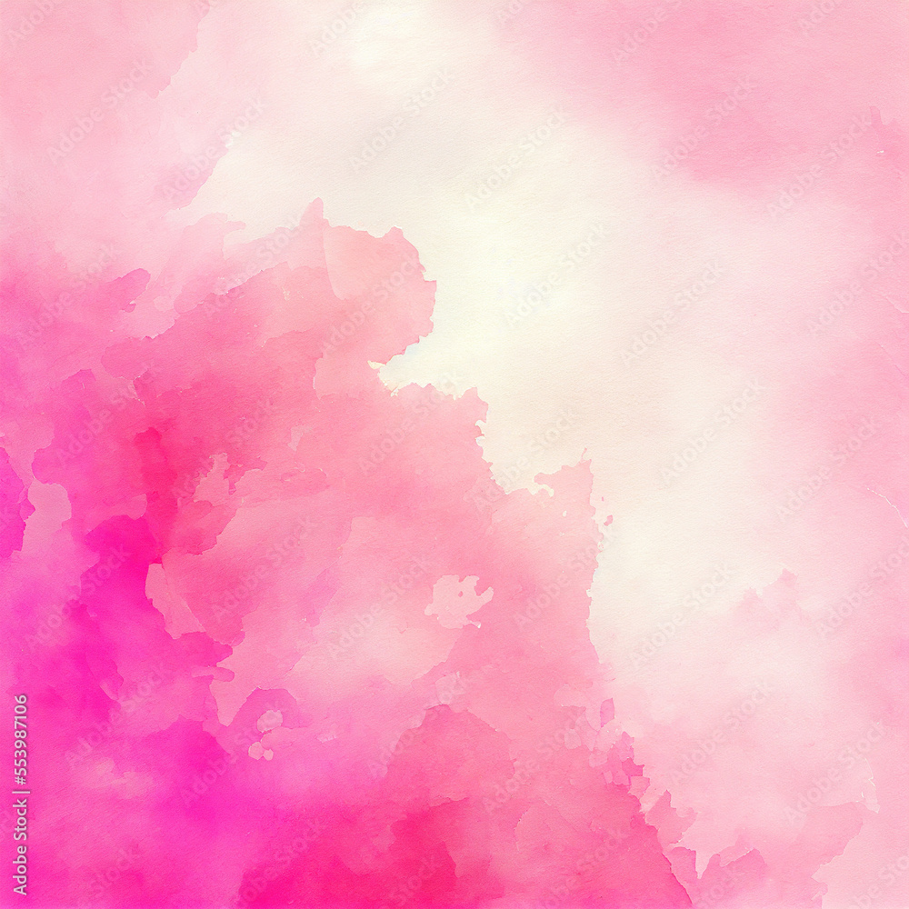 Abstract Pink Watercolor Texture Background