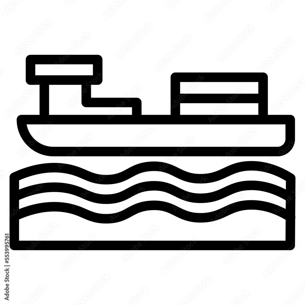 Obraz premium cargo ship line 