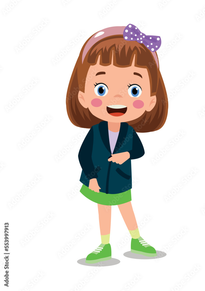 Obraz premium Cute little boy wearing clothes get dressed daily routine activity