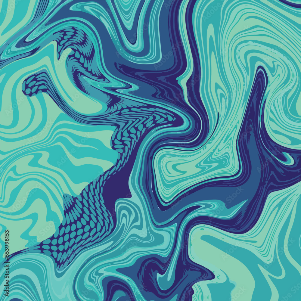 Abstract green and blue cool multi colored vector wallpaper background