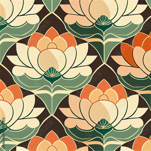 traditional lotus flower re...