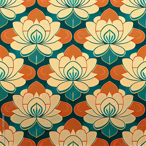 traditional lotus flower re...