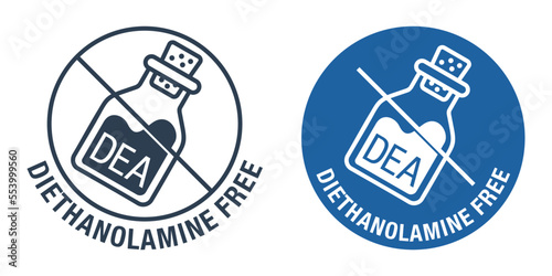 Diethanolamine free stamp - possibly toxic effect