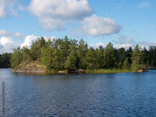 island on a lake