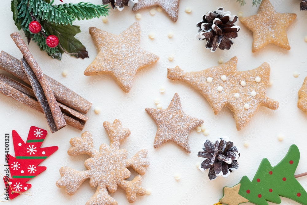 Sweet Christmas dessert: homemade ginger cookies Sweet Christmas dessert: homemade ginger cookies