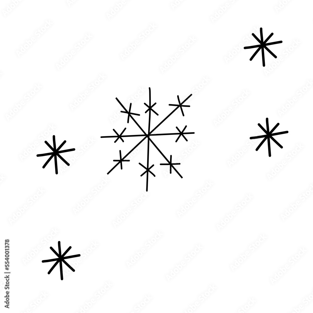 Snowflake Doodle Icon