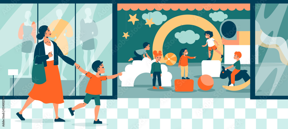 Mall Children Playroom Composition Mall Children Playroom Composition