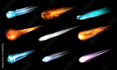 Space Meteor Comet Set