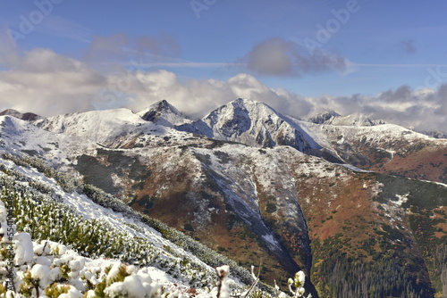 Fototapeta Naklejka Na Ścianę i Meble -  Tatry Zachodnie, Czerwone Wierchy, góry, TPN, zima, śnieg,