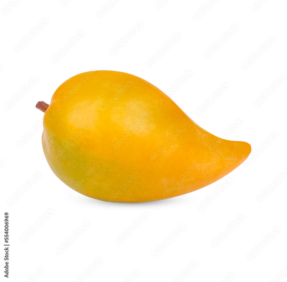 Egg fruit, Canistel, yellow sapote (Pouteria campechiana (Kunth) Baehni) isolated on transparent background (.PNG)