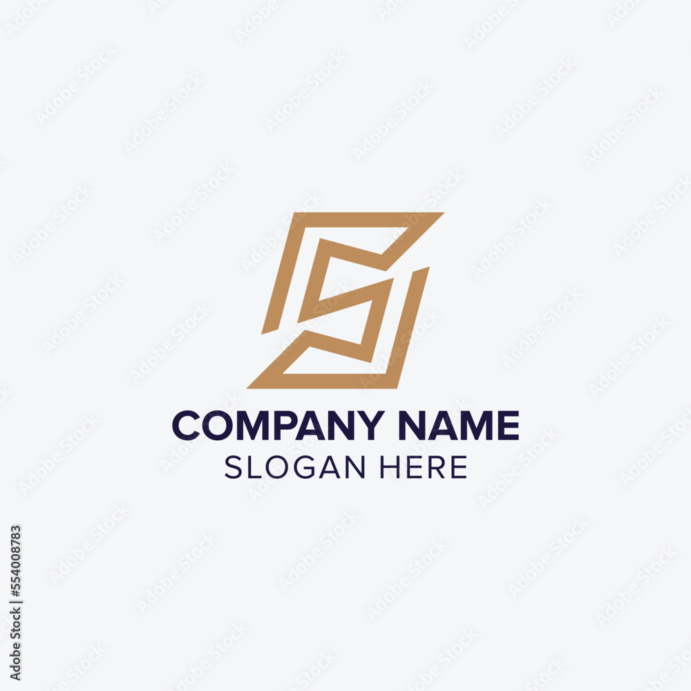 Fototapeta premium LETTER LOGO S