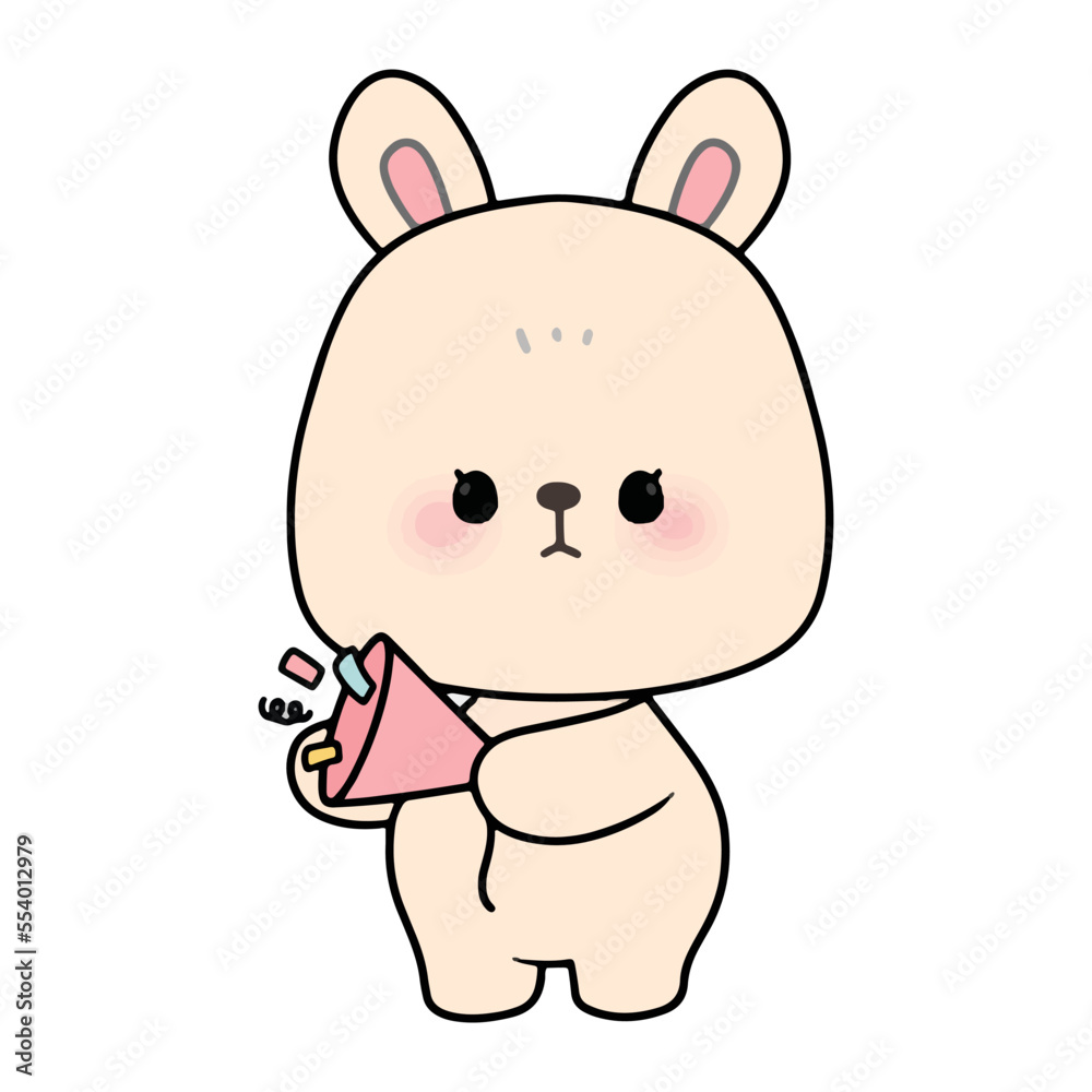 Fototapeta premium happy birthday rabbit