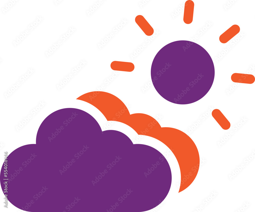 Cloudy Vector Icon Design Illustration Cloudy Vector Icon Design Illustration