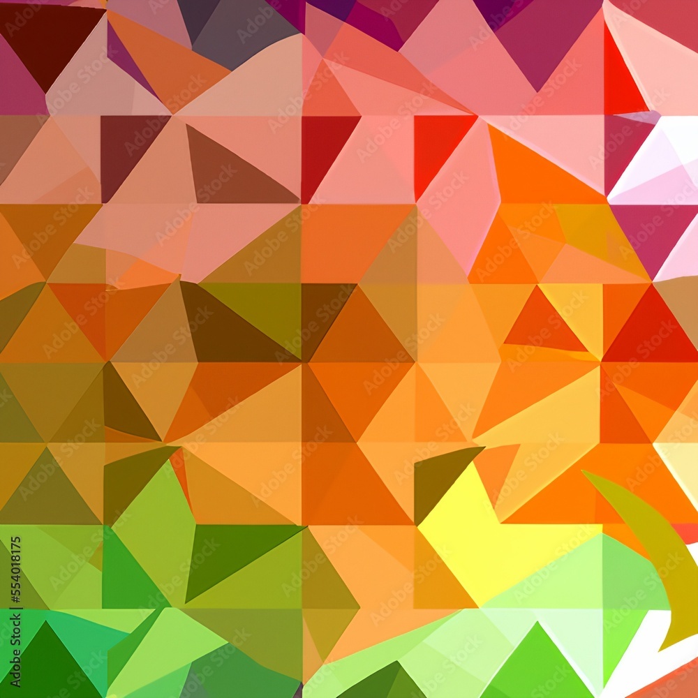 Abstract 2D geometric colorful background created with AI Abstract 2D geometric colorful background created with AI